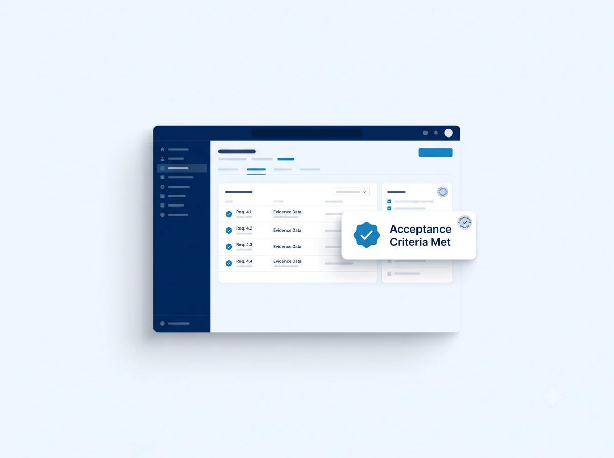 Authorise dashboard with evidence ready to approve